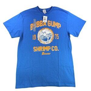 Bubba Gump Shrimp Co Denver T Shirt Mens Medium Blue Graphic Tee NWT Tourist
